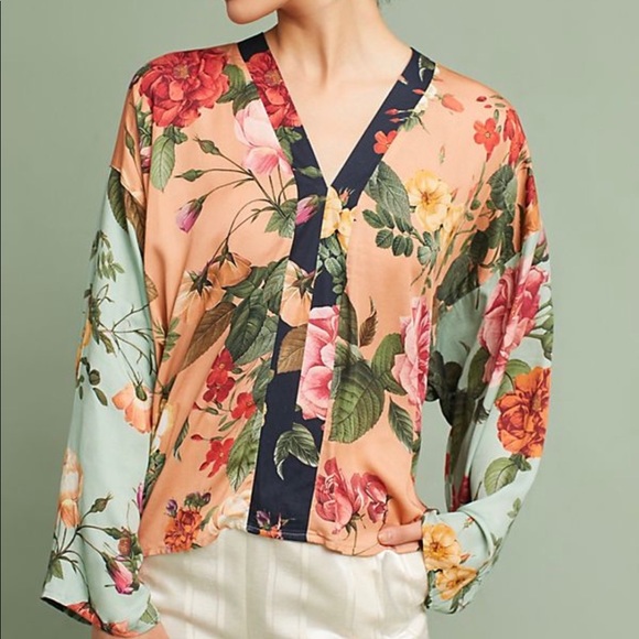 Anthropologie Tops - Farm Rio Floral Kimono Top